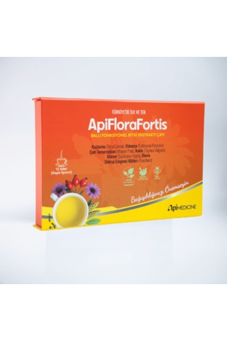 Apimedicine Apiflorafortis Premium Ballı Fonksiyonel Bitki Ekstrakt Çayı Bağışıklığınızı Önemseyin Kaşık Form