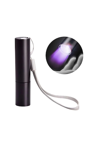 Bay Mini Cep Boy Usb İle Şarj Olan Oje Kurutucu Oyuncak Banknot Kontol Led Uv Mor Işık El Feneri Najmaddin Standart