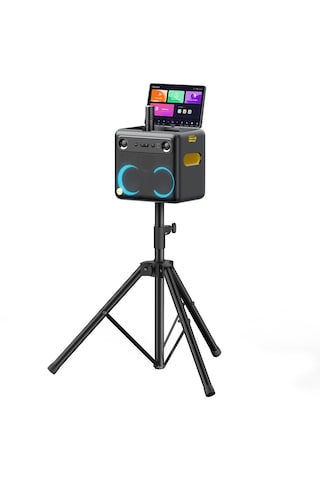 Ikarao Break X2 600 W Partybox Hoparlör Karaoke Seti + Stand