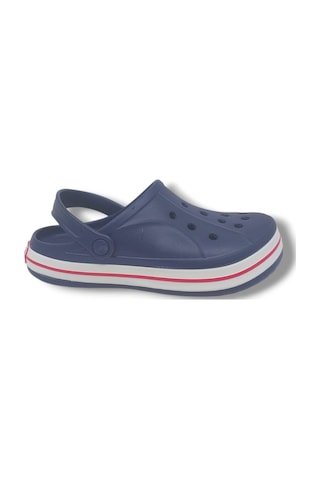 Zerhan Cflex 22233 Unisex Lacivert Kırmızı Beyaz Sabo Terlik Sandalet Lacivert
