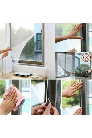 Buffer Çift Camlı Pencere Uyumlu Çift Kanat Pencere Sinekliği (417133582)