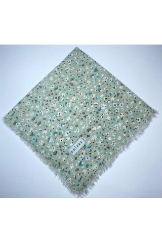 Saçaklı Pamuk Tülbent - 05505 - 95 X 95 / Su Yeşili - 11 Su Yeşili - 11