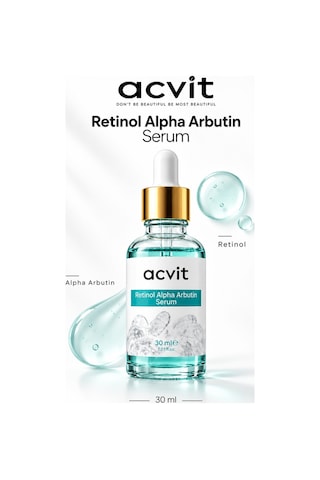 Retinol Alpha Arbutin Serum 30 Ml Kırışıklık Karşıtı Ve Cilt Yenileyici Bakım