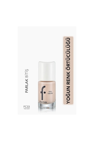 Flormar Full Color Ultra Yüksek Pigmentli & Parlak Bitişli Oje FC33
