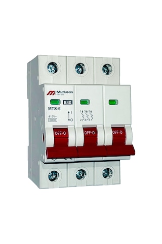 Mutlusan Mts06-3040b 3x40a 6ka B Tipi Otomatik Sigorta