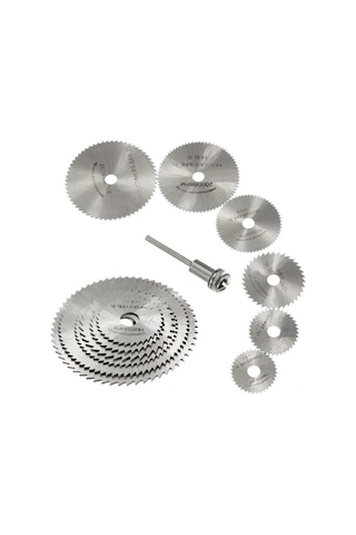River World Metal 6 Parça Mini Matkap Ucu  Ahşap Kesme Yuvarlak Çelik Bıçak Disk Testere Seti Kiti