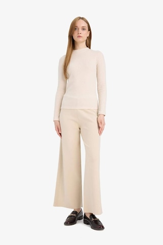 Defacto Wide Leg Geniş Bol Paça Triko Pantolon F1102ax25aubg155 Bej