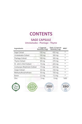Gökçek Şifa Adaçayı ( Sage Capsule) 60 Kapsül