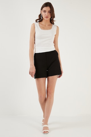 Lela Slim Fit Kalın Dantelli Kare Yaka Bürümcük 2'Li Paket Bayan Atlet 5864979S2 Ekru-Ekru