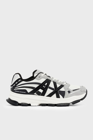 Armani Exchange Logolu Sneaker Ayakkabı Erkek Ayakkabı Xm003608 Af29104 M8457 Gri-beyaz-siyah