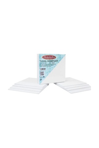 Ktt8S10X10 Artebella (Preslenmiş) Tuval Kompozit 10X10 Cm 8'Li Se