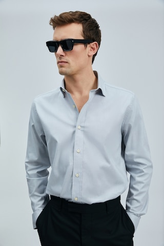 Lufian Danıel Erkek Basic Gömlek Regular Fit Gri Gri 111010633100150 Gri