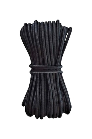 Siyah 5 Metre 2 Mm Yuvarlak Lastik