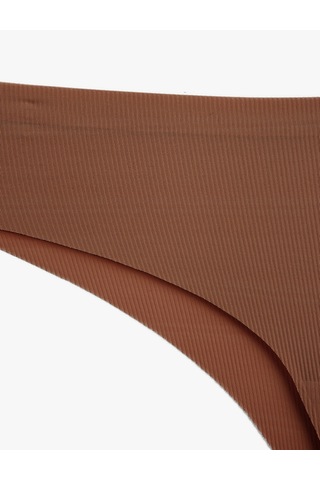 Koton Dokulu Rahat Kesim Brazilian Külot Kahverengi 6slk30079mk Kahve
