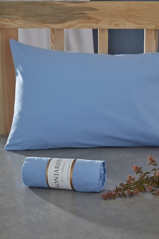 BonjardinHome Tek Kişilik Lastikli Çarşaf & Bir Adet Yastık Kılıfı Mavi