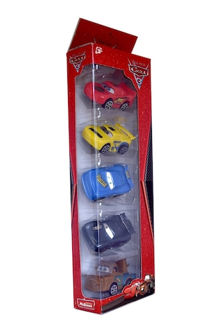 Cars Şimşek Mcqueen Çekici Mater Oyuncak Çek Bırak Arabalar 5li