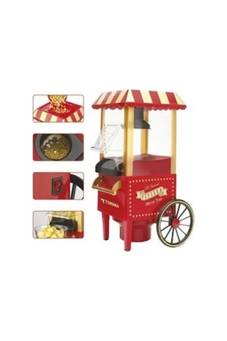 Hnrlıshp Yağsız Popcorn Makinesi Sıcak Hava İle Hızlı Patlatma Çok renkli