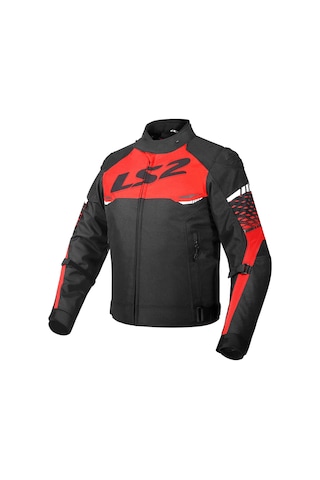 Ls2 Kışlık Mont Apex Evo H2o Kırmızı-siyah İç Astarlı