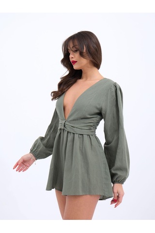 Simala 6528 Tulum Elbise-haki