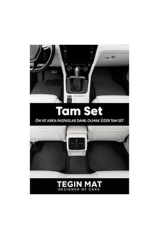 Dacia Spring 2021 2025 Comfort Uyumlu Eva Oto Paspas Siyah Metal Topukluklu Tam Set