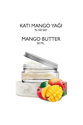 Zencefil Organik Katı Mango Yağı 50 Ml. Saf Mango Yağı Mango Butter Diğer