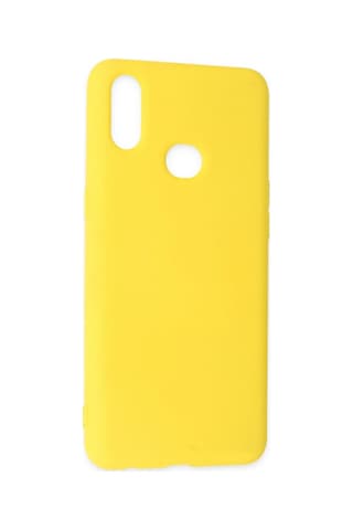 Newface - 994 - Samsung Galaxy Uyumlu A10s Kılıf Nano İçi Kadife Silikon - Ece-umay - - Sarı