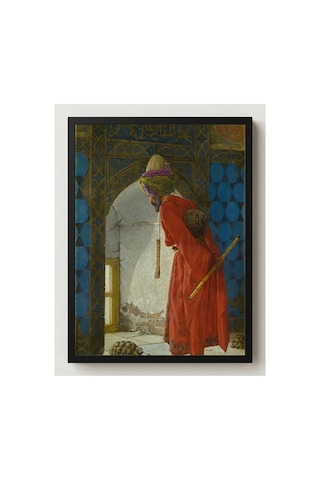 Osmanlı Osman Hamdi Bey Kaplumbağa Terbiyecisi Çerçevesiz Poster 21x30 Cm A4 Tablo Osmanlı