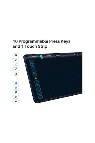 Huion HS611 Grafik Çizim Tableti - Android Destekli Kalem