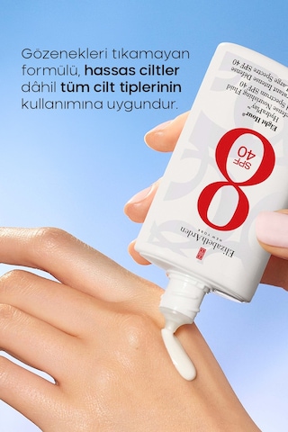Elizabeth Arden Eight Hour Hydraplay UVA/UVB Koruyucu Fluid Hafif Yapılı Yüz Güneş Kremi SPF40 50 ML