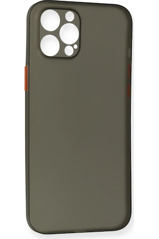 Cosmotex Newface Apple iPhone Uyumlu 12 Pro Max Kılıf Pp Ultra İnce Kapak - Gri