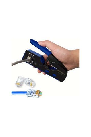 Xuweiwei Topforza 3ü 1 Arada Ağ Kıvırma Pensesi Ayarlanabilir Dovetail Klipsleri İçin Kristal Başlıklı Ve Soyma Kesme Fonksiyonu