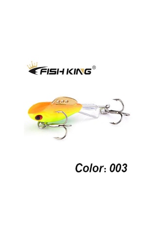 Balık Kral Kış Buz Balıkçılık Cazibesi Dengeleyici 3d Gözler Jig Yem Sert Cazibesi Jig Dengeleyiciler Balıkçılık Yem Levrek Ve Pike Yakalamak İçin 003-38mm-4g