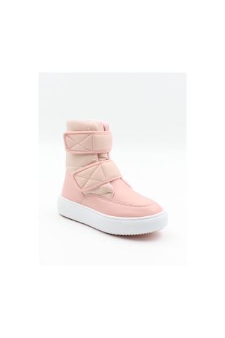 Pinokyo Kongo Pembe 31-35 Cırtlı Sıcak Astar Çocuk Bot-pembe Pembe