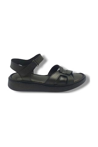 C-shoes Mf221-26 Cilt Cırtlı Anatomik Kadın Sandalet Siyah