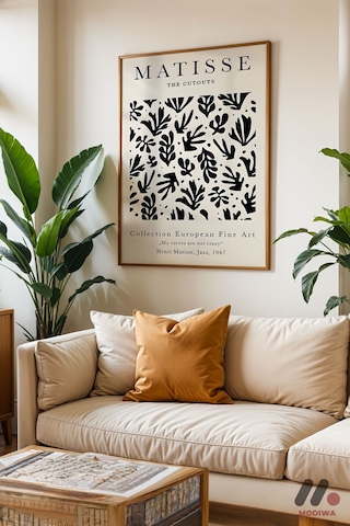 Matisse The Cutouts Posteri, Ahşap Çerçeveli Duvar Tablosu - Modern Ev Dekorasyonu