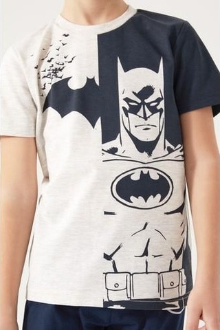 Yasin Tekstil Batman Erkek Çocuk Ikili Takım-Bej Melanj
