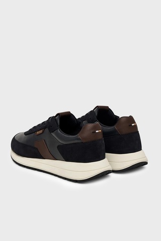 Boss Deri Sneaker Ayakkabı Erkek Ayakkabı 50568951 002 Siyah