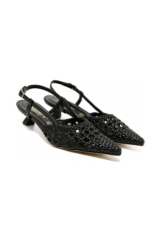 Black Topuklu/ Stiletto Kadın 1971007 Nacree Trecc Capra Nero Black Siyah