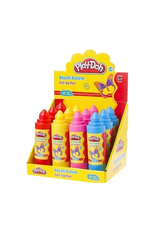 Play-Doh 12 Renk Keçeli Kalem 5 Mm  Ke012