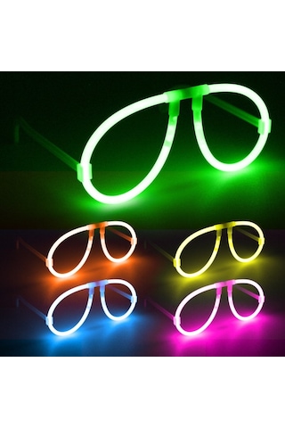 Neon Glow Fosfor Gözlük Festival & Parti 12& 39 Li Set Diğer