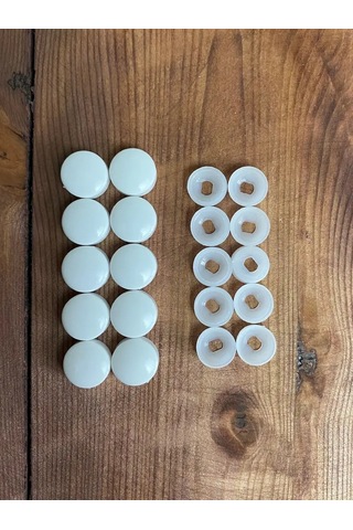 Metallomaster 100 Adet Plastik Beyaz Tıpa 150506188 Beyaz