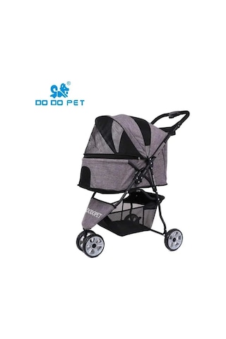 Do Do Pet Üç Tekerlekli Katlanabilir Küçük Irk Kedi Köpek Arabası 15 KG