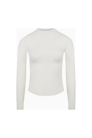 Because Of Alice Base Sculpting Long Sleeve Top Uzun Kollu Şekillendirici Kadın Üst Krem