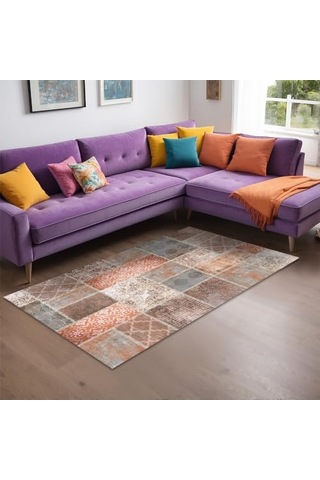 Nandy Kadife Kaymaz Pamuk Tabanlı Yıkanabilir Antibakteriyel Salon Halısı 200x300 Genel