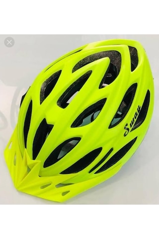 Sway Neon Renk Bisiklet Kask (Hediyeli)
