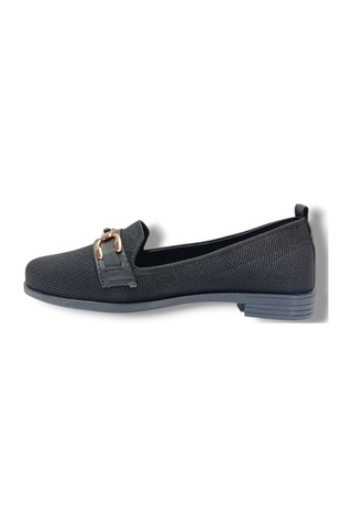Defne 790-26 Triko Fashion Tokalı Anatomik Kadın Babet Sıyah