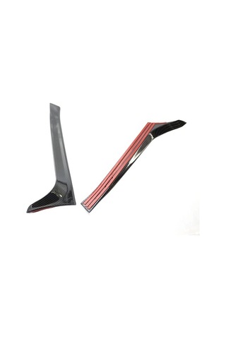 Novahub Vw Golf 6 Mk6 2008-2013 İçin Arka Cam Yan Spoiler Kanalları Splitter Değiştirme Seti