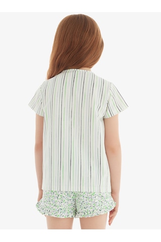 Blackspade Kız Çocuk T-shirt 51824 - Desenli Desenli Çok Renkli