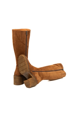 Cuoio Çizme Kadın 25k12075xs Vergelio Suede Cuoio