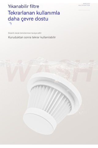 Mini Akülü Elektrikli Süpürge Tek Çekirdekli Siyah 003